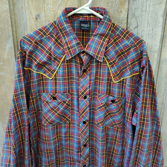 Vintage Other - Vintage Plaid Western Shirt